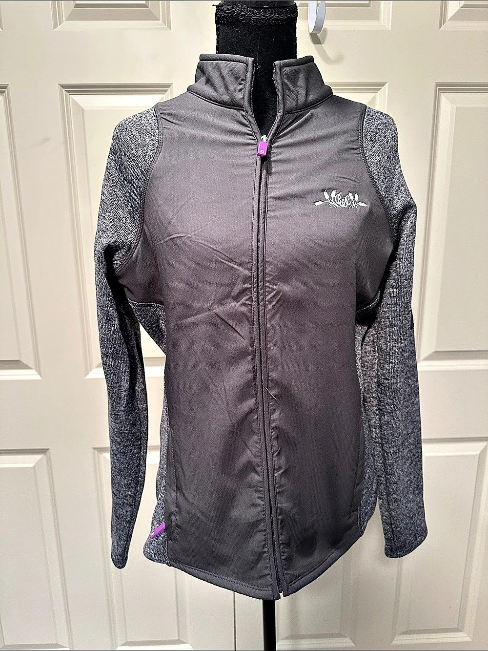 FootJoy Women's Hybrid Golf Jacket Gray & Purple